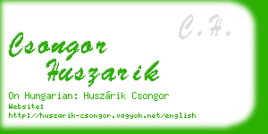 csongor huszarik business card