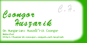 csongor huszarik business card